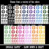 Lifeguard Cross in Circle Temporary Tattoo Water Resistant Fake Body Art Set Collection - Dark Blue (One Sheet) view 2