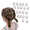 20 Pieces Cute Mini Cherry Red Bean Rubber Bands Elastic Hair Bands for Children Kid Girls Ponytail Holder Hair Ties view 1