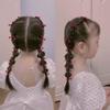 20 Pieces Cute Mini Cherry Red Bean Rubber Bands Elastic Hair Bands for Children Kid Girls Ponytail Holder Hair Ties view 4