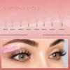 JINKGOLASH 500 Eyelash Extension Promade 4D to 16D Not Premade, Ultra Lash Fans 0.03/0.05/0.07mm Thickness, C D Curl Lashes, 8 - 16mm Length for Easy Volume Individual Eyelash Extensions Clusters DIY(8D-0.05-D (13mm)) view 4
