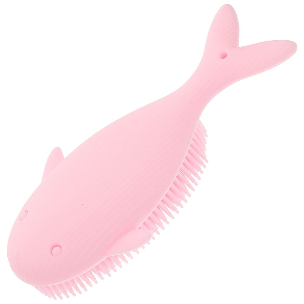 GLEAVI Silicone Bath Brush for Boys and Girls Soft and Gentle Exfoliating Scrubber Bathing Supply Food-grade Silicone for Home Use and Easy Cleaning