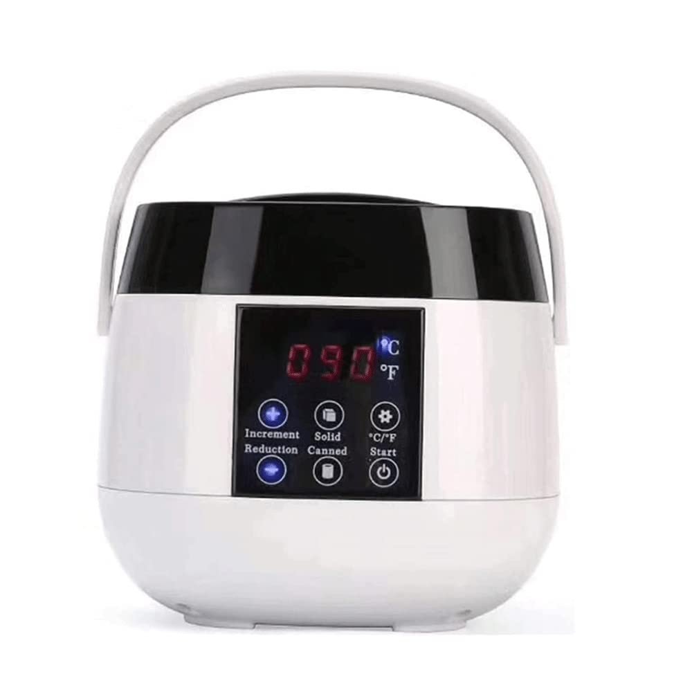 OJOINK Waxing Kit for Women and Men Home Wax Warmer Hair Removal for Body Bikini Chest Legs Face Eyebrow (Color : White)