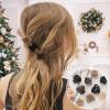 16 PCS Small Hair Clips for Women & Girls, Durable Matte Claw Clips for Thin Hair, Strong Hold NonSlip Medium Hair Claw Clips, Mini Hair Clips, Cute Hair Accessories, 4 Shapes Gifts Holiday view 2