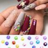 LIUDAMAI 18000pcs (3.4.5mm) 5D Nail Rhinestone DIY Flat Bottom Kit Phone Case Accessories Jelly Flatback AB Jelly Kit AB Rhinestones for Nail Design Charms Gem(5MM5500PC) view 4