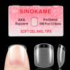 600 Pcs Extra Short XXS Square Nail Tips,SINOKAME Clear Press on Nails for Kids Women Small Short Petite Nail Beds, 12 Sizes DIY Salon Home Manicure Nail Extension view 1