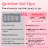 600 Pcs Extra Short XXS Square Nail Tips,SINOKAME Clear Press on Nails for Kids Women Small Short Petite Nail Beds, 12 Sizes DIY Salon Home Manicure Nail Extension view 4