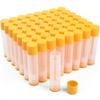 LotFancy Lip Balm Tubes Empty, 60PCS 5.5ml (3/16 Oz), Clear Lip Balm Container Tubes with Yellow Caps, BPA Free & Leak Free, Refillable view 1