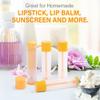 LotFancy Lip Balm Tubes Empty, 60PCS 5.5ml (3/16 Oz), Clear Lip Balm Container Tubes with Yellow Caps, BPA Free & Leak Free, Refillable view 4