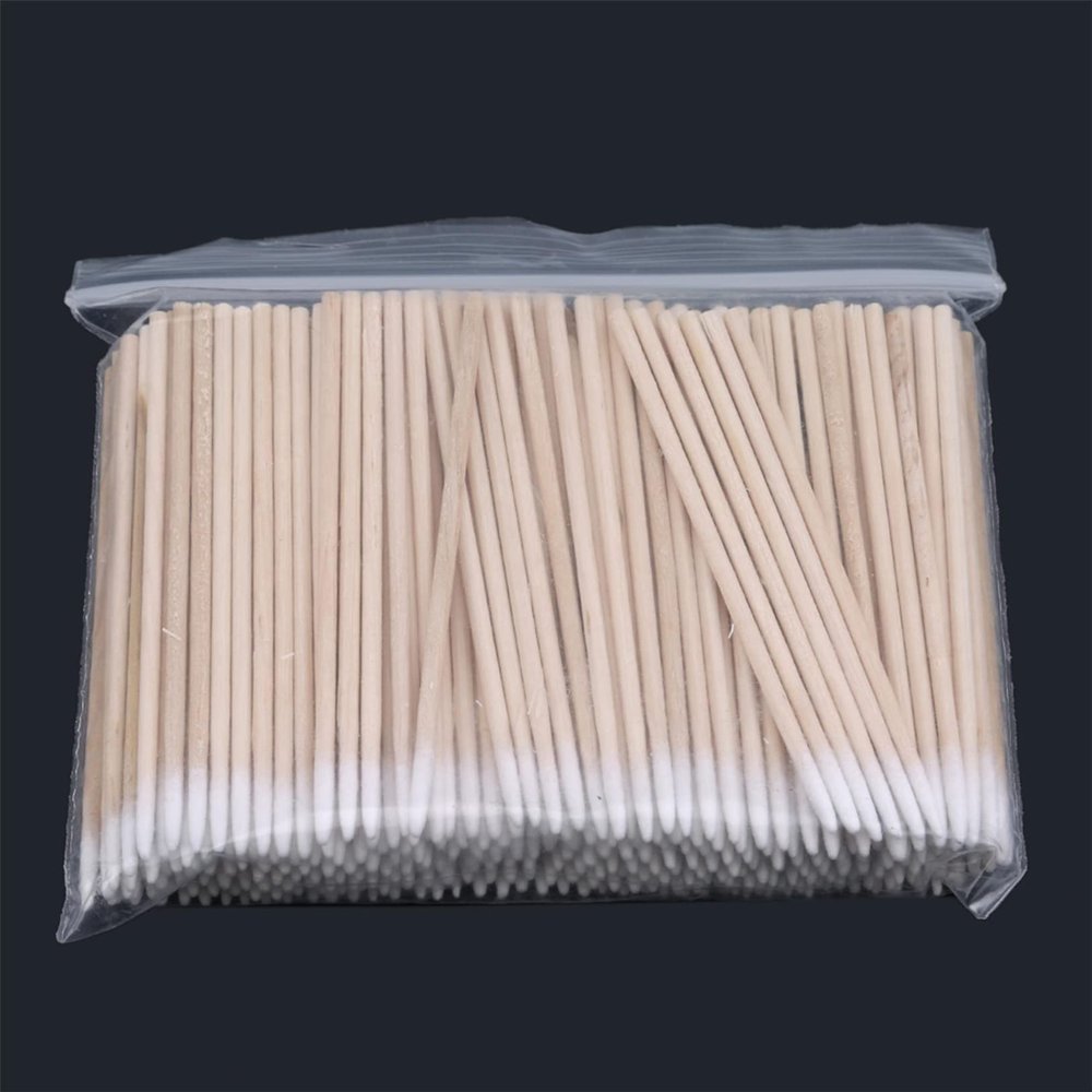 Rexcp 300 Count Cotton Swab, Cotton Swabs Pointed Tip, Cotton Swabs Wood Sticks, Cotton Tipped Applicator, Tattoo Supplies, Makeup Cosmetic Applicator Sticks