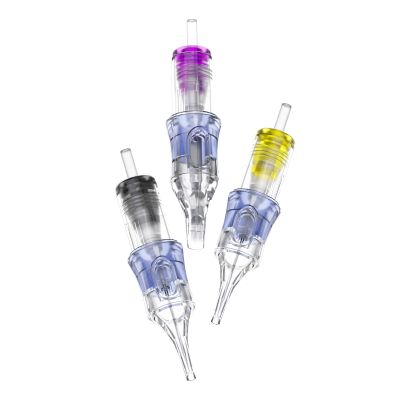 BRONC Assorted Tattoo Cartridge Needles 50pcs Mixed Tattoo Needle Cartridges Round Liner 0.30mm #10 Bugpin RL (3RL 5RL 7RL 9RL 11RL) for Rotary Tattoo Machine