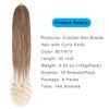 144 Strands Goddess Crochet Box Braids with Curly Ends 30 Inch Pre Looped Box Braids Crochet Hair 8 Packs Curly Crochet Braids for Black Women view 2