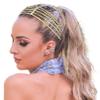 4 Pieces Multi-Layer Rhinestone Hair Chain Head Chains Set, Sparkly Crystal Tassel Headband, 20 Inch Hair Extension Long Chains Bling Braid Decoration Headwear Prom Bridal Accessories Gold view 1