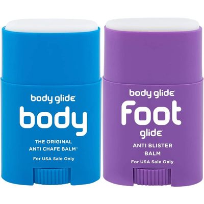 BodyGlide Original Anti-Chafe Balm, 0.80oz & Foot Glide Anti Blister Balm, 0.8oz: blister prevention for heels, shoes, cleats, boots, socks, and sandals.