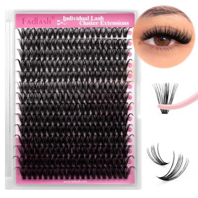 Individual Lashes Extension Semi Permanent Lashes C Curl Lash Clusters 10D 20D 30D 40D Individual Lashes Extension Eyelash Supplies (40D-0.07C, 15-20mm)