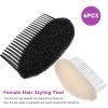 Beavorty 6pcs Hair Shaper Comb for Women Easy Use Styling Tool for Beautiful Buns and Updos Includes White and Black Sponges Hair Accessories for Occasions view 3