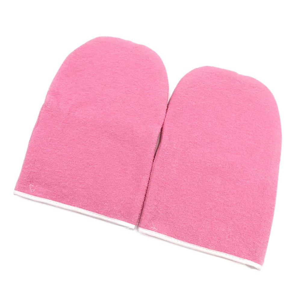 1Pair Paraffin Wax Work Gloves Wax Bath Hand Treatment Mitts Soft Cotton Mittens Moisturizing Hand Care Kit Reusable Paraffin Wax Gloves For Salon Or Home Use.