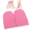 1Pair Paraffin Wax Work Gloves Wax Bath Hand Treatment Mitts Soft Cotton Mittens Moisturizing Hand Care Kit Reusable Paraffin Wax Gloves For Salon Or Home Use. view 3