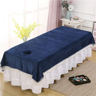 Soft Beauty Couch Cover for Massage Tables Bed Treatment with Face Hole Beauty Salon Spa Sheet Solid Color Bed Sheet Cover Massage Table Cover Sheet Salon Couch Sheet-E 31x79inch(80x200cm)