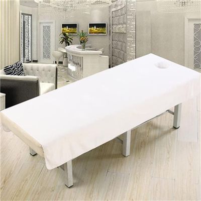 Darley Soft Beauty Salon Massage Cover with Face Hole Beauty Bedsheet Solid Color Beauty Salon Spa Sheet Massage Table Cover Sheet Salon Bed Sheet Cover SPA Massage Table Cover-H 31x75inch(80x190cm)