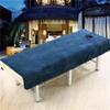 Darley Soft Beauty Salon Massage Cover with Face Hole Beauty Bedsheet Solid Color Beauty Salon Spa Sheet Massage Table Cover Sheet Salon Bed Sheet Cover SPA Massage Table Cover-G 31x75inch(80x190cm) view 1