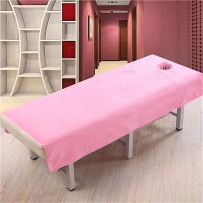 Darley Soft Beauty Salon Massage Cover with Face Hole Beauty Bedsheet Solid Color Beauty Salon Spa Sheet Massage Table Cover Sheet Salon Bed Sheet Cover SPA Massage Table Cover-I 31x75inch(80x190cm)