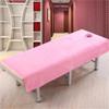 Darley Soft Beauty Salon Massage Cover with Face Hole Beauty Bedsheet Solid Color Beauty Salon Spa Sheet Massage Table Cover Sheet Salon Bed Sheet Cover SPA Massage Table Cover-I 31x75inch(80x190cm) view 1