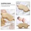 COHEALI 1set Artificial Silk Eye Mask Sleeping Mask Hairband Hair Tie Storage Bag for Relaxation Travel Relief Eye Cover for Men Women view 2