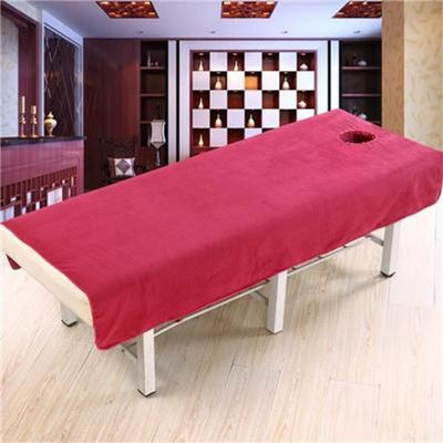 Darley Soft Beauty Salon Massage Cover with Face Hole Beauty Bedsheet Solid Color Beauty Salon Spa Sheet Massage Table Cover Sheet Salon Bed Sheet Cover SPA Massage Table Cover-C 31x75inch(80x190cm)