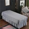 Bed Sheet Cover Beauty Salon Spa Sheet with Face Hole Massage Sheet Cover Solid Color Massage Table Cover Sheet Soft Beauty Couch Cover for Massage Tables Bed Treatment-C 31x83inch(80x210cm) view 1
