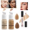 12-Color Pro Makeup Kit for Women - Eyeshadow, Foundation, Lipstick, Blush, Brushes, Eyeliner Stamp view 3