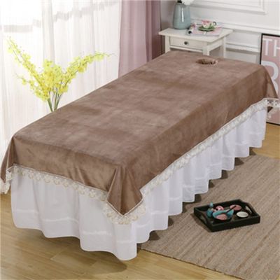 Soft Beauty Couch Cover for Massage Tables Bed Treatment with Face Hole Beauty Salon Spa Sheet Solid Color Bed Sheet Cover Massage Table Cover Sheet Salon Couch Sheet-H 31x79inch(80x200cm)