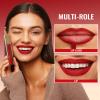 Oulac Matte Liquid Red Lipstick for Women, Deep Red Lip Gloss Creamy Matte Texture, Waterproof, Non-Stick Cup, Extra-Pigmented Lip Tint Stain with Vitamin E & Rose Oil, Vegan, Cruelty-Free, M01 view 3
