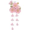MIAO WU Japanese Women Pink Cherry Blossoms Hair Clip,Kimono Flower Tsumami Hairpin Band Clip Hair Stick Accessories for Women Girls (Style C) view 2