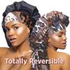 DONNA Braid Bonnet 1pc Satin Bonnet Hair Bonnet Removable & Reversible Bow Tie for Women with Long Braids, Shower Cap for Women, Dreadlock, Long Twist, Long Ponytails with MULTI ANIMAL Pattern view 2