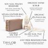 TAYLOR MADE Polish Organic Luxury Manicure Set | Organic & Safe | Time Saving | DIY Nails at Home | Gift for Her | Non-toxic | Natural Nails | Vegan | Cruelty-free | Paraben-free (Gold) view 3