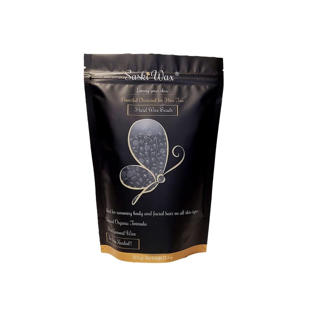Saski Wax Powerful Charcoal Hard Wax Bead