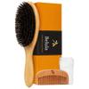 100% Boar Bristle Hair Brush for Women Set by Belula (L Size). Soft Natural Bristles for Thin and Fine Hair. Wooden Comb, Travel Bag and Spa Headband Included! view 1