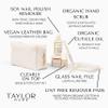 TAYLOR MADE Polish Organic Luxury Manicure Set | Organic & Safe | Time Saving | DIY Nails at Home | Gift for Her | Non-toxic | Natural Nails | Vegan | Cruelty-free | Paraben-free (White) view 3
