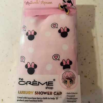 The Crme Shop Luxury Pink Silk Shower Cap