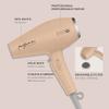Conair Infiniti Pro Hair Dryer with Diffuser plus 3 Other Attachments | Performa Series Hair Dryer | Blow Dryer with Professional Performance Motor | Blush Pink view 2