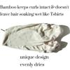 Better Than TShirt Hair Towel for Curly Hair | Handmade Organic Bamboo Viscose Not Microfiber | Plop Towel Tshirt Towels for Curly Hair Plopping Shirt Women Towel Curls Sleep in Hair Towel Wrap Turban view 3