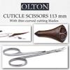 OLTON handmade professional Manicure tool, Pedicure/Olton Nippers (cuticle nippers) / S, 7-9mm / M, 9-12mm / L, 13-16mm / Cuticle Scissors, 100mm / 113mm / Pusher (Cuticle Scissors, 113 mm) view 4