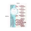 PPVWEY 10 Sheets Henna Tattoos Temporary Stickers 10Pcs Brown Tattoo Templates Women Body Art Stickers for Wedding Party(10pcs Brown) view 4
