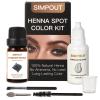 Simpout Henna Kit, Black - Pure Natural, Water and Smudge Proof, Professional Spot Henna for Hair, Easy to Use, Long-lasting, Full Gray Coverage, Salon Grade, Vegan, Cruelty-free, for Home and Salon view 1