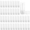 40 PCS 4.5g Oval Lip Balm Tubes Plastic Twist-up Filling Stick Refillable Lipstick Tube Containers for Chapstick Homemade Lip Balm DIY Deodorants Crayon (Clear) view 1
