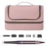 Yarwo 2026 Upgraded Storage Bag Compatible for Dyson Airwrap Multi-styler Complete and Attachments, Double-layer Travel Case with Hanging Hook for Hair Curler Accessories, Dusty Rose (Bag Only) view 1