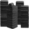 Newwiee 72 Pack Microfiber Bleach Proof Towels Bulk for Salon 18 x 30 Inch Dry Lint Free Hair Drying Hand Towels for Hair, Gym, Bath, Spa, Shaving, Barber(Black) view 1