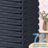 Newwiee 72 Pack Microfiber Bleach Proof Towels Bulk for Salon 18 x 30 Inch Dry Lint Free Hair Drying Hand Towels for Hair, Gym, Bath, Spa, Shaving, Barber(Black) view 4