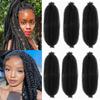 16Inch Afro Twist Hair 6Packs Springy Afro Twist Hair Crochet Braiding Hair (16 Inch (Pack of 6), 1B)   view 1