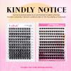 Individual Lashes 120pcs D Curl Lash Clusters Mixed Length Individual Lash Extensions Cluster Lashes DIY Lash Extension Supplies Eyelash Clusters (F1-0.07D, 10-16mm) view 2